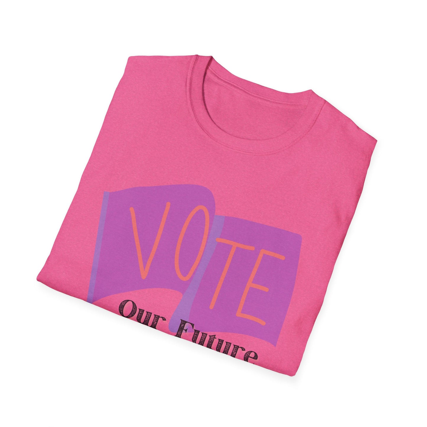 Vote our future depends on it Unisex Softstyle T-Shirt