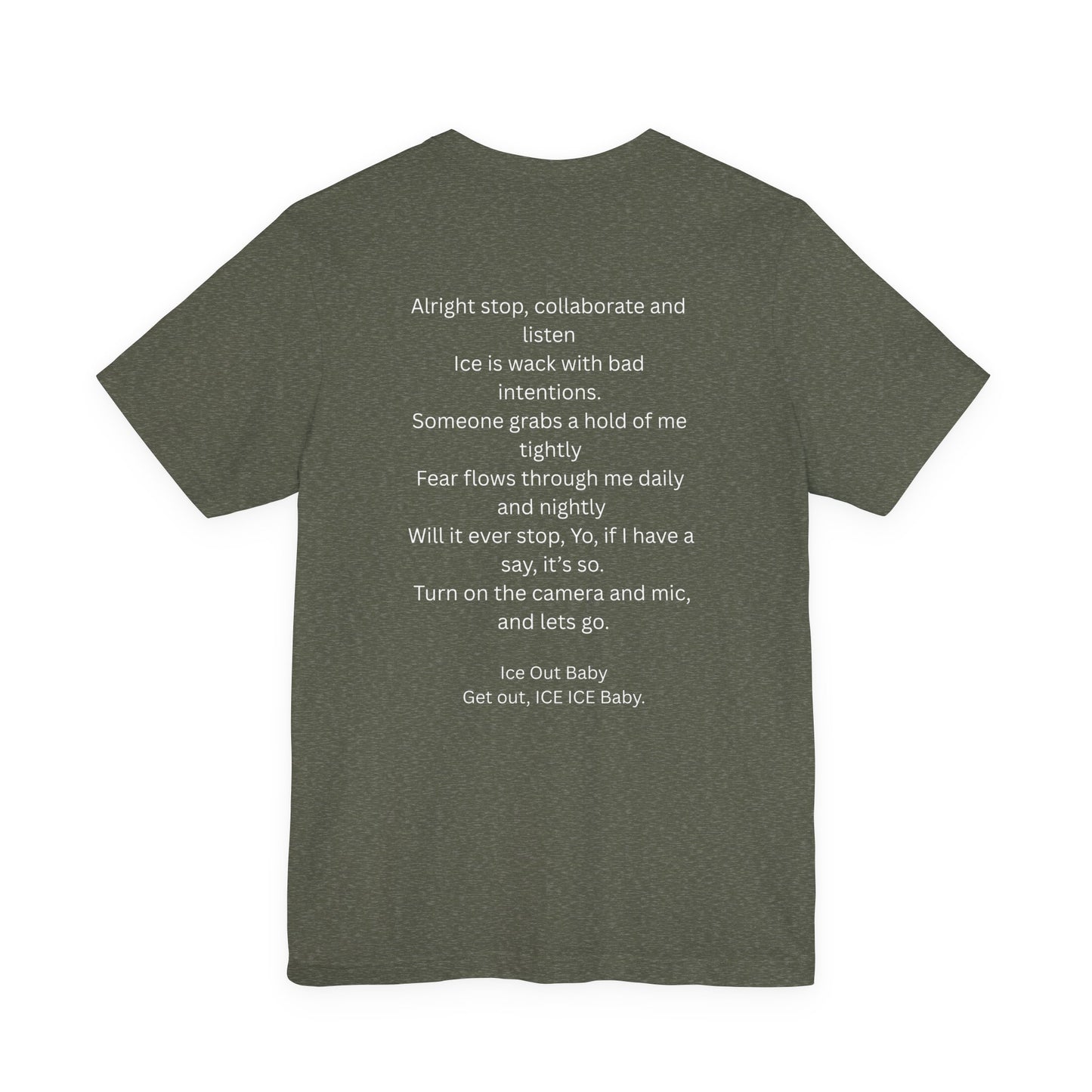 Ice Out Tee — Graphic Ice Cube Shirt with "ICE OUT" Text