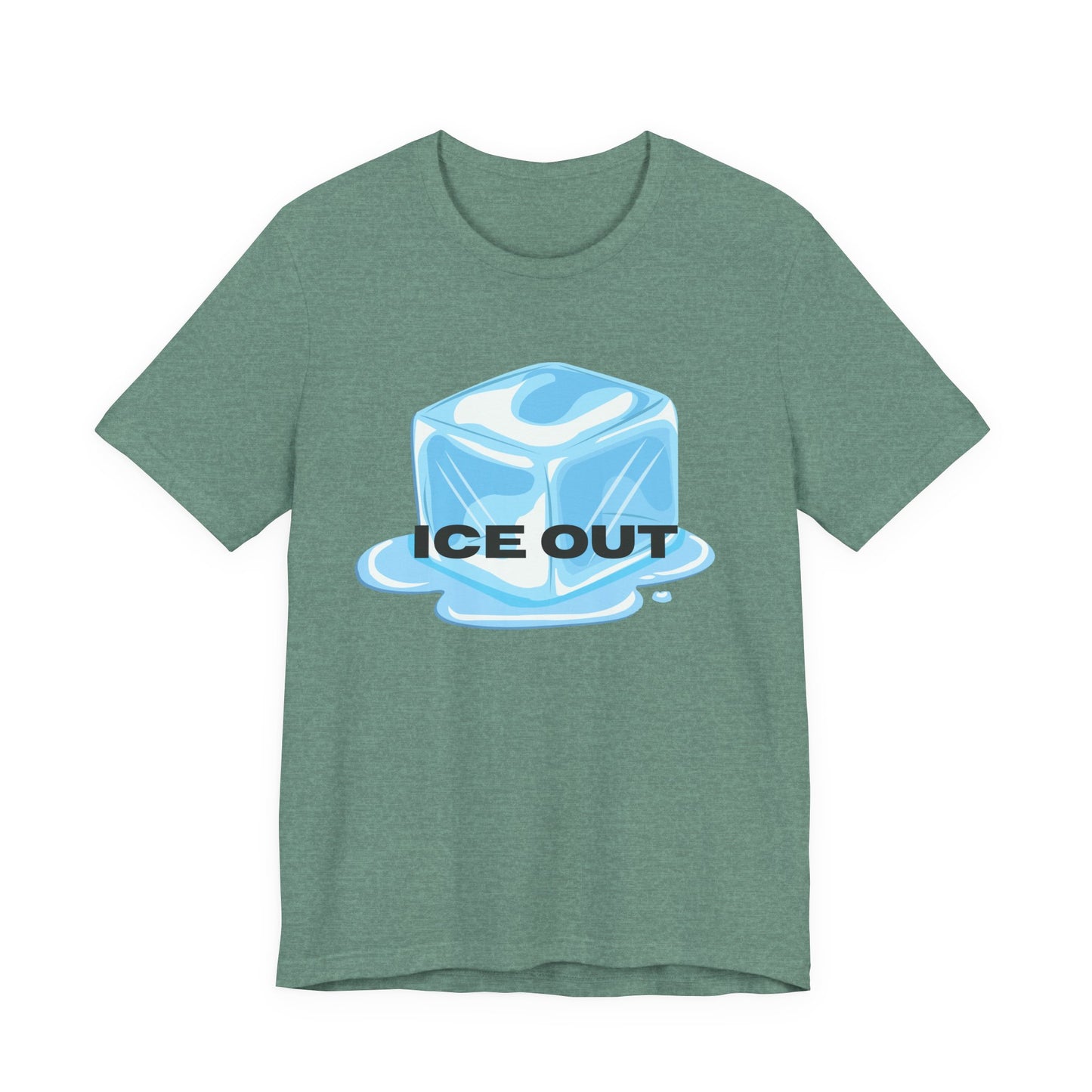 Ice Out Tee — Graphic Ice Cube Shirt with "ICE OUT" Text