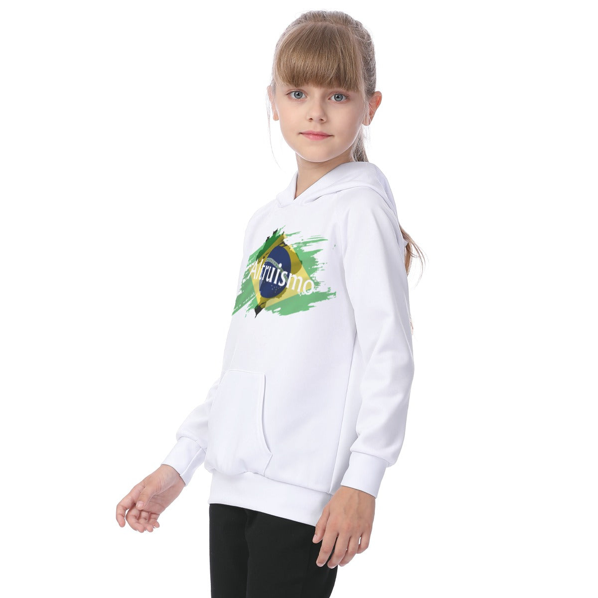 House Collection - Altruismo Flag All-Over Print Kid's Raglan Pullover Hoodie