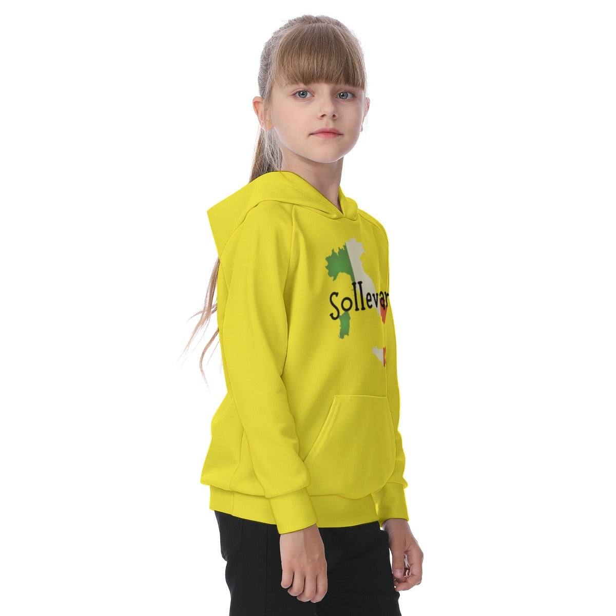 House Collection - Sollevare - Italy All-Over Print Kid's Raglan Pullover Hoodie