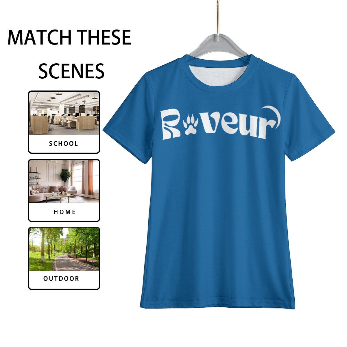 House Collection Reveur All-Over Print Kid's T-Shirt Bue