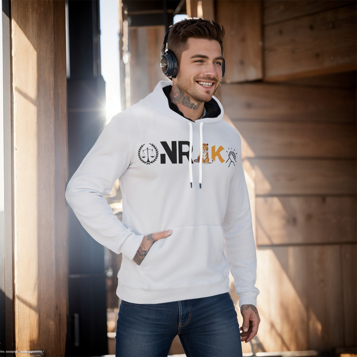 House Collection Onraka sysmbols All-Over Print  Pullover Hoodie