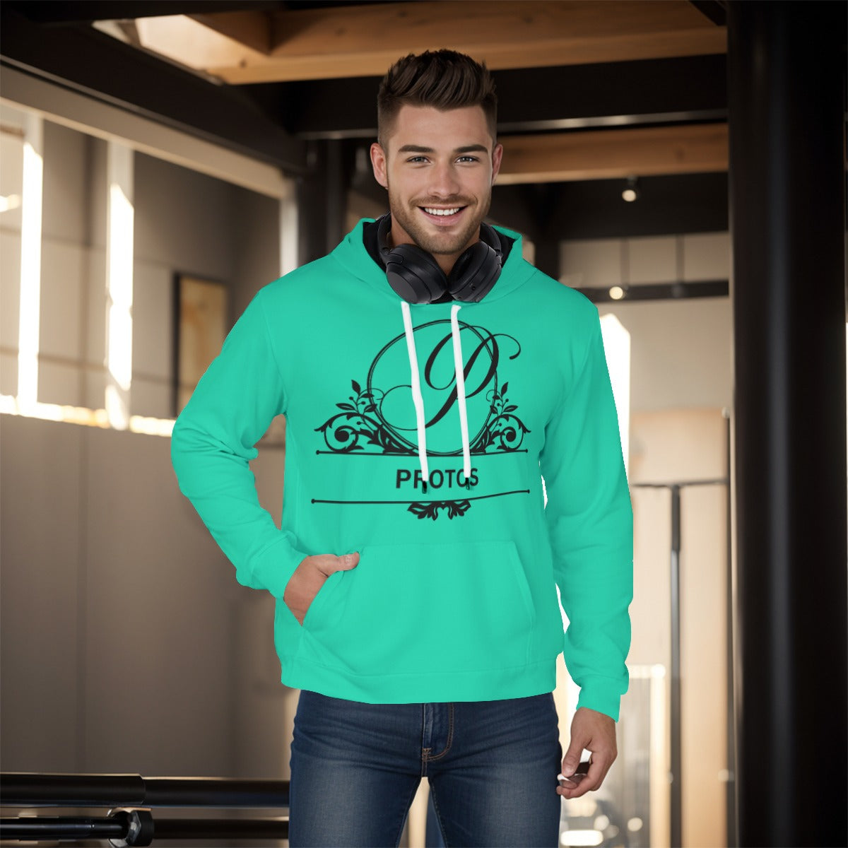 House Collection Protos All-Over Print Pullover Hoodie