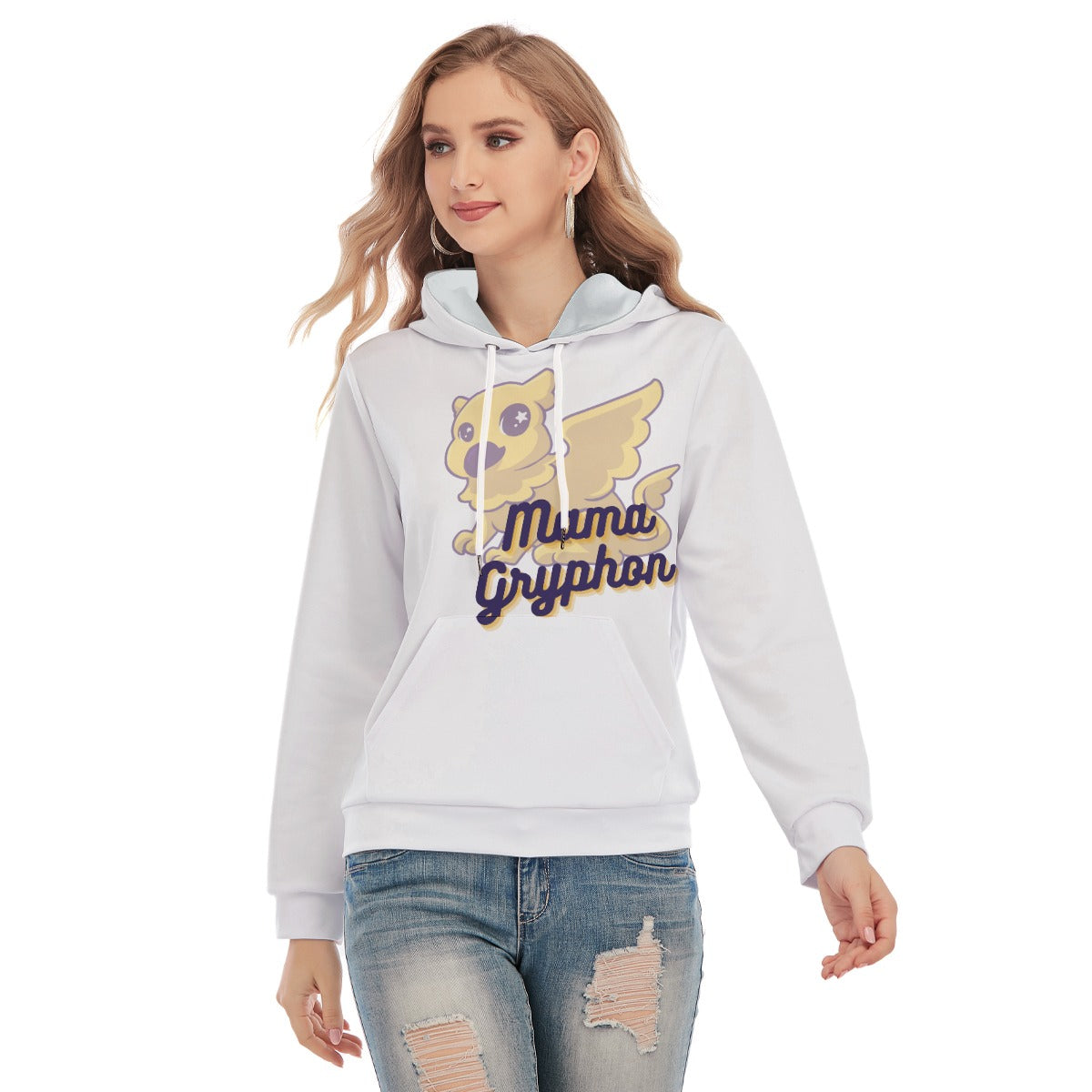All-Over Print Women's Slim Pullover Hoodie