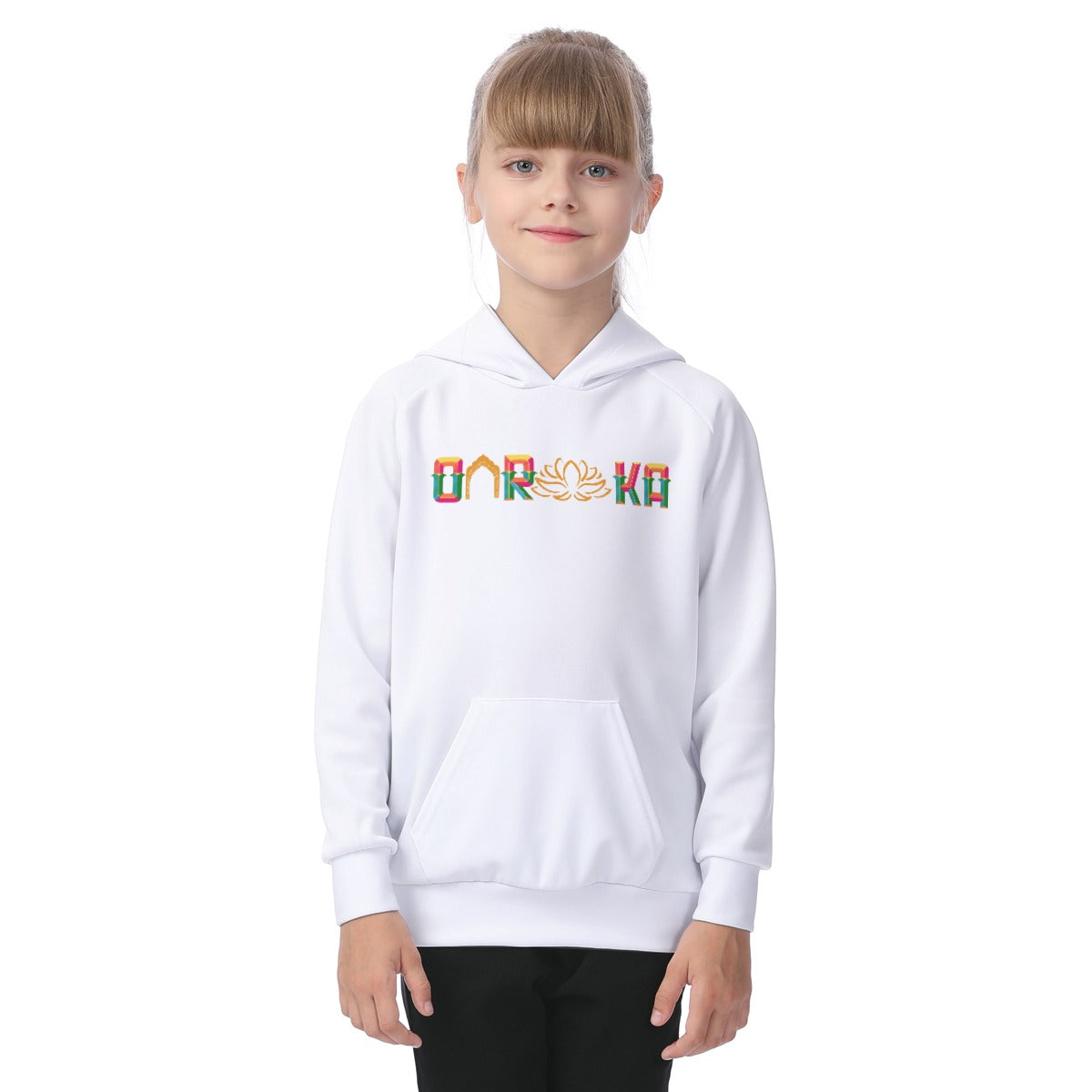 House Collection - Onraka -All-Over Print Kid's Raglan Pullover Hoodie