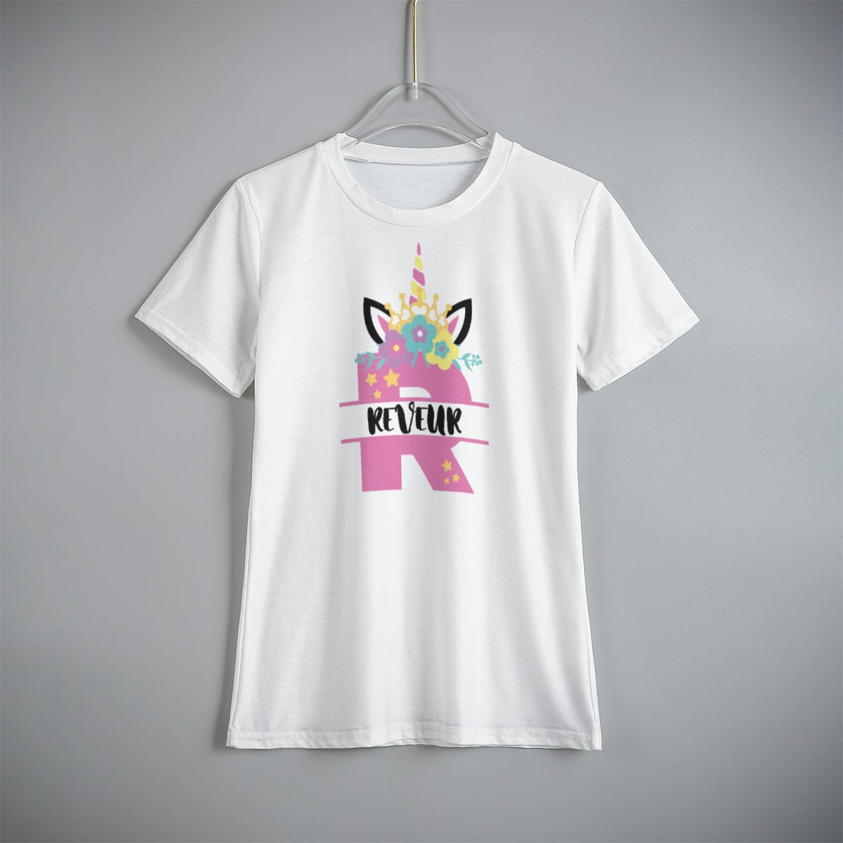 House Collection - Unicorn Horn Reveur All-Over Print Kid's T-Shirt (whiite)
