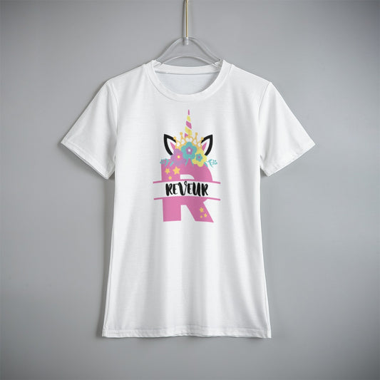 House Collection - Unicorn Horn Reveur All-Over Print Kid's T-Shirt (whiite)