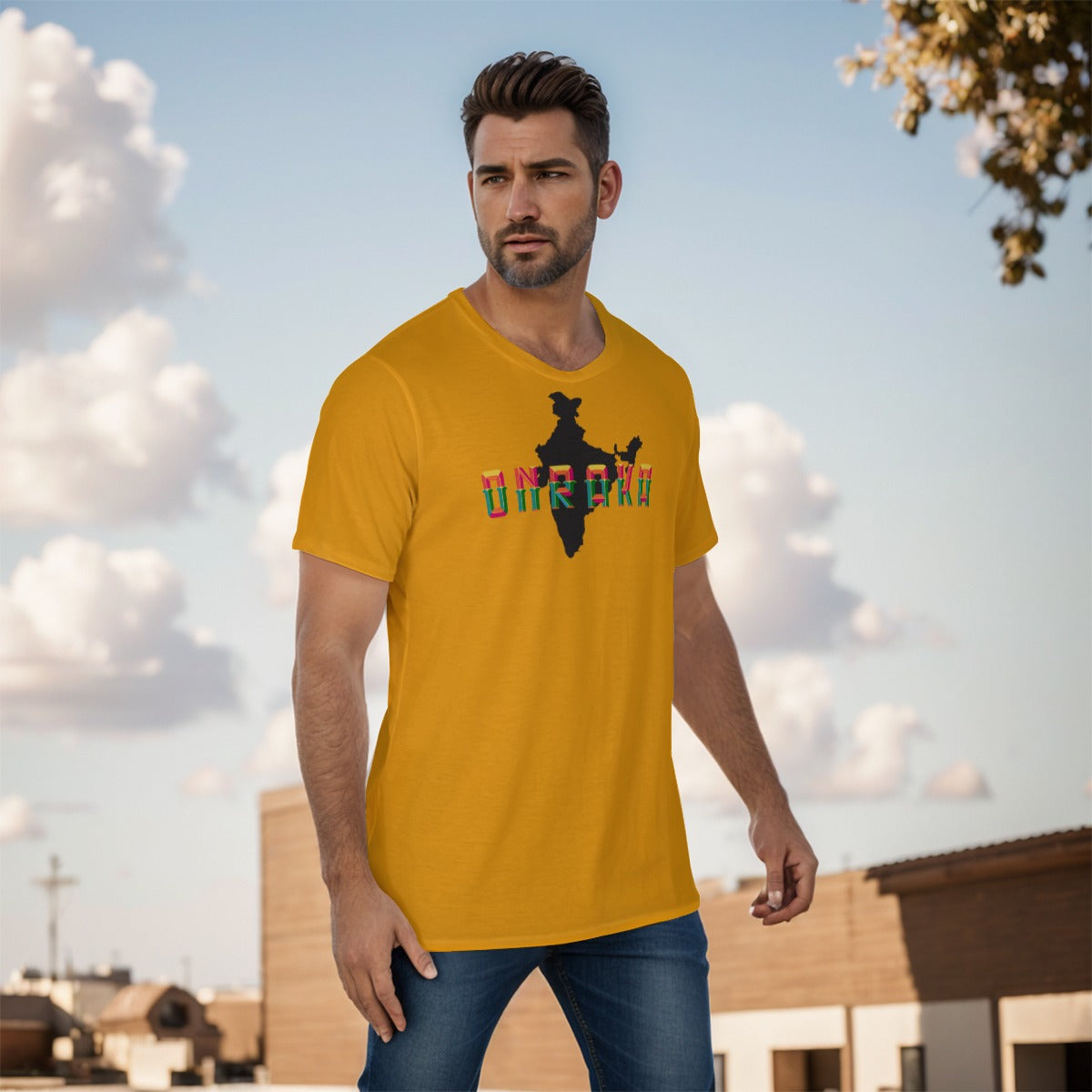 House Collection - Onraka - India All-Over Print Men's O-Neck T-Shirt