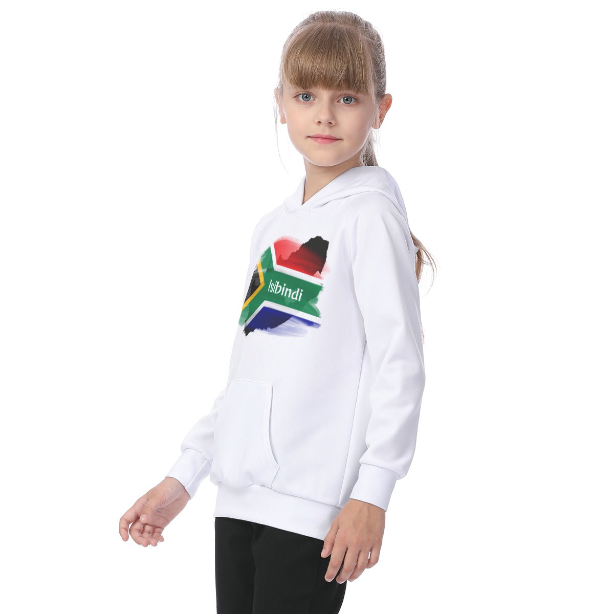 House Collection - Isibindi Flag - All-Over Print Kid's Raglan Pullover Hoodie
