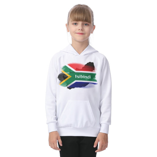 House Collection - Isibindi Flag - All-Over Print Kid's Raglan Pullover Hoodie