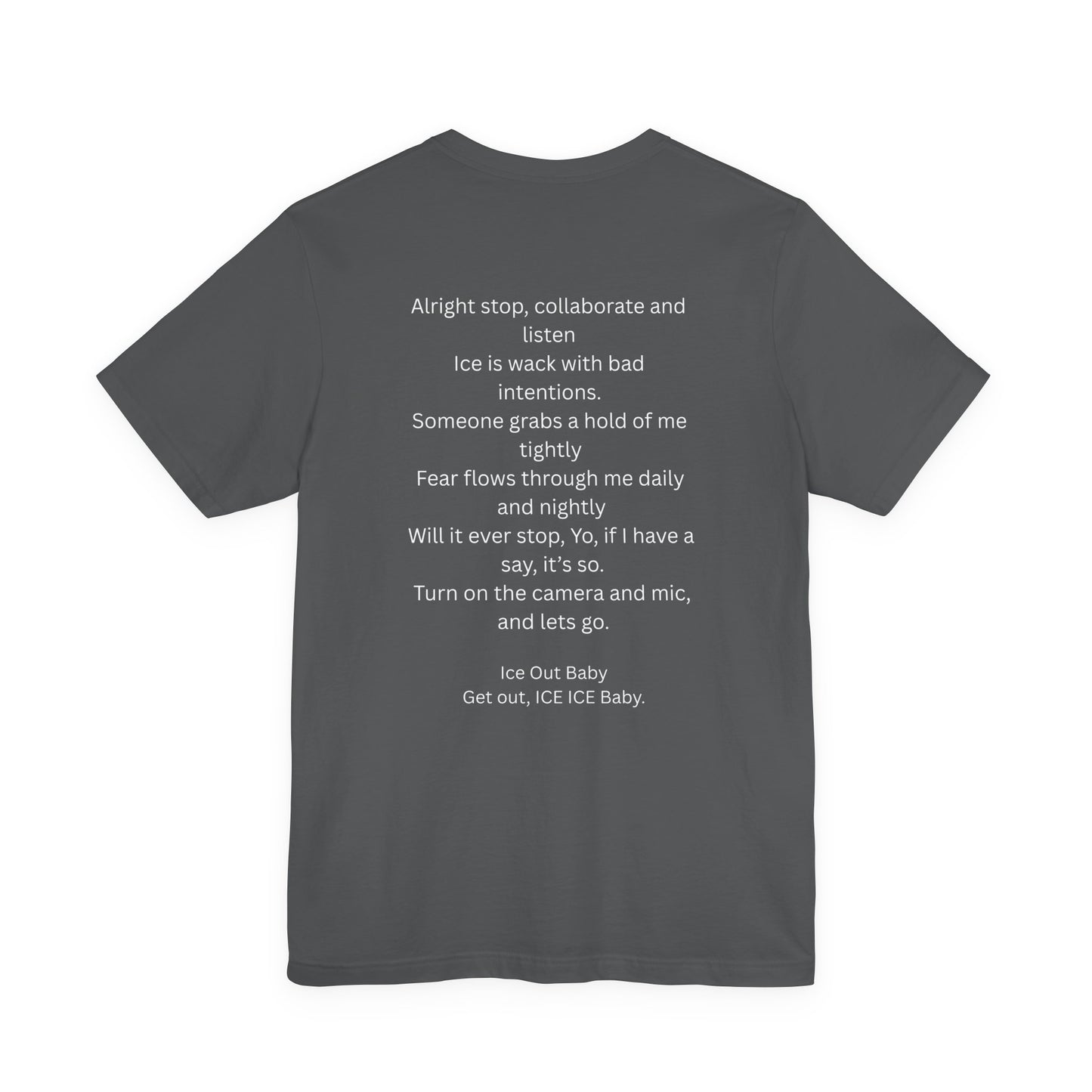 Ice Out Tee — Graphic Ice Cube Shirt with "ICE OUT" Text